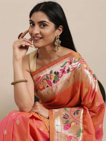 Aarohi Peach Silk