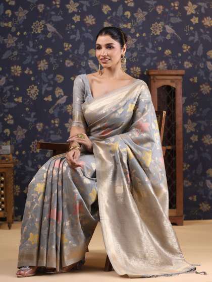 Sharvani Steel Silk