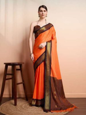 Sneha Saffron Silk
