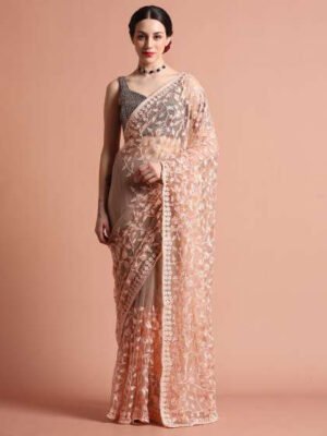 Aanya Apricot Silk