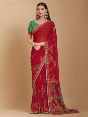 Sanika Scarlet Satin
