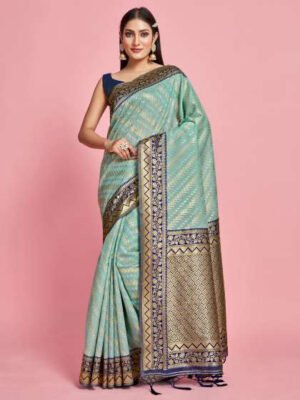 Sneha Soft Turquoise Glow