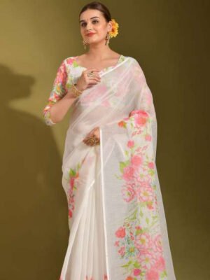 Samaira Silk White