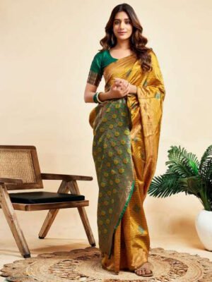 Kanmani Kesar Yellow